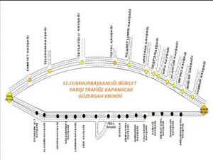 Alanya’da Cumhurbaşkanlığı Bisiklet Turu Nedeniyle Kapanacak Yollar Açıklandı
