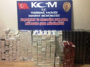 Tekirdağ’da 11 Bin 540 Paket Gümrük Kaçağı Sigara Yakalandı