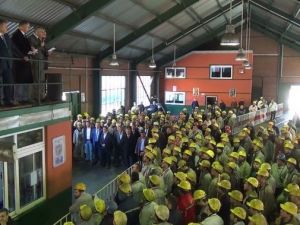 GMİS Yönetimi Kozlu’da Madenciyi Ziyaret Etti