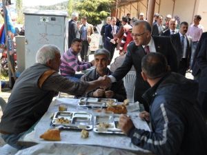 Kayda, Gökköy’de Hayır Yemeğine Katıldı