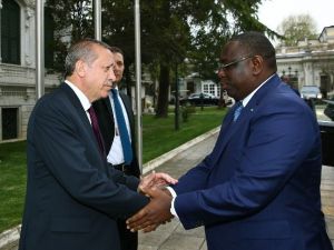 Erdoğan, Senegal Cumhurbaşkanı Macky Sall İle Bir Araya Geldi