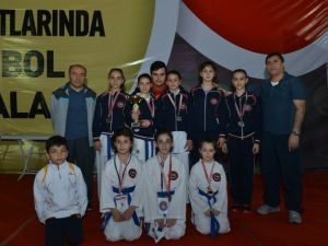 Minik Karateciler Şampiyonluk İçin Ter Döktü