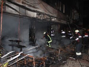 Samsun’da Kafeyi Kundakladılar