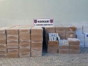Hakkari’de 183 Bin Paket Kaçak Sigara Ele Geçirildi