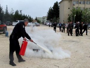 Polislere ‘Yangına Müdahale’ Eğitimi
