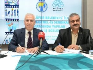 Nilüfer’de Belediyesi İşçileri Erken Bayram Yaptı