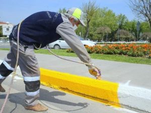 Eyüp Belediyesi Temizlik İşleri Ekipleri Sokak Ve Caddelere Renk Veriyor