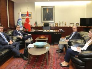 Belarus Ankara Büyükelçisi Başkan Büyükerşen’i Ziyaret Etti