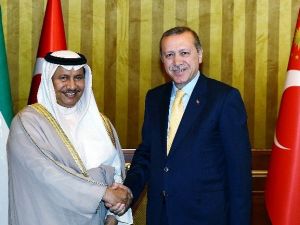 Cumhurbaşkanı Erdoğan Kuveyt Başbakanı İle Görüştü