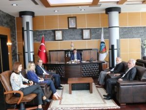 Sakarya Gazeteciler Birliği’nden, Başkan Alemdar’a Ziyaret