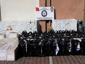 Adıyaman’da Kaçak Sigara Ele Geçirildi