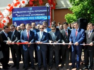Çan Belediyesi Dijital Kütüphanesi Açıldı