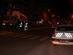 Temizlik Kamyonu Yandı