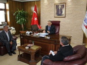 Küçükbürüngüz Mahalle Muhtarları İle İhtiyar Heyetinin Ziyareti