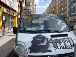 AGD Aracının Eskişehir’deki Olaylarda Tahrip Edilmesi