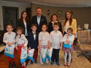 Miniklerden Başkan Doğan’a Ziyaret