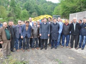 Ulupınar Dere Islah Şantiyesinde İncelemelerde Bulundu