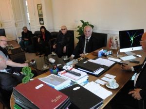 Alman Ressamlar Sergi Öncesi Başkan Eşkinat’ı Ziyaret Etti