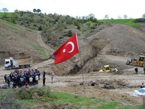 Gölet İnşaatı Dualarla Başladı
