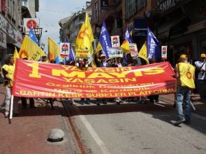 Bartın’da 1 Mayıs Kutlamaları Kısa Sürdü