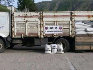 Bitlis’te 10 Ton Kaçak Badem İçi Ele Geçirildi