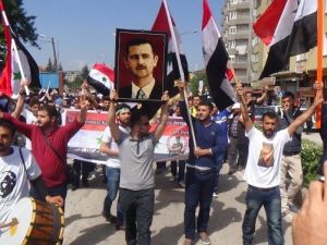 Hatay’daki 1 Mayıs Kutlamaları Esad’a Destek Mitingine Dönüştü