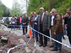 Başkanlar, Heyelan Bölgesinde İncelemede Bulundu