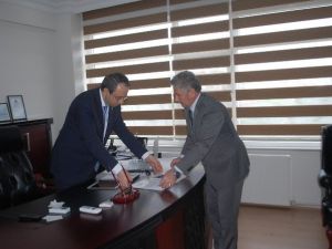 Beyazay Derneği Tekirdağ Şubesi’nden Çerkezköy Kaymakamı Kubilay’a Ziyaret