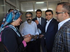 Milletvekillerinden Yaralı İşçiye Ziyaret