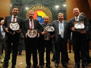 GSO TOBB Delegelerine Hizmet Şeref Belgesi Ve Plaket Verildi