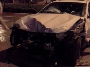 Lüks Otomobil Hurdaya Döndü