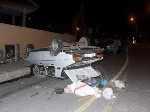 Otomobil Takla Attı: 4 Yaralı