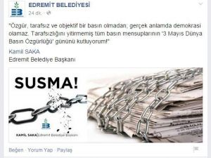 Başkan Saka’dan Basın Özgürlüğü Günü Mesajı