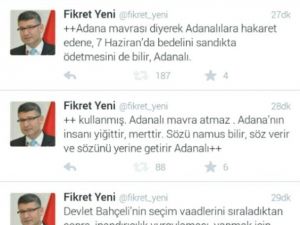 Fikret Yeni’den Bahçeli’nin "Adana Mavrası Değil" Sözüne Tepki