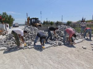 Şaşal’da Yol Yapım Çalışmasında Sona Doğru