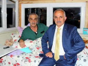 Muhtarlardan, Aksoy’a ‘Geçmiş Olsun’ Ziyareti