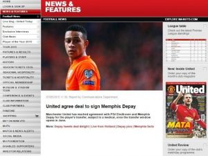 Manchester Unıted, Depay’ı Resmen Açıkladı