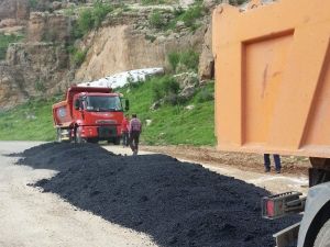 Siirt-şırnak Karayoluna Asfalt Döküldü