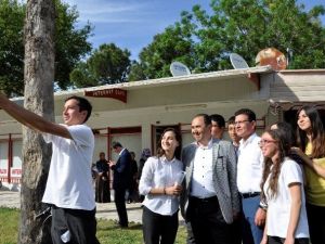 AK Parti Adayı Uslu, Seçim Çalışmalarını Finike’de Sürdürdü