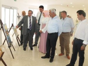 Kültür Salonundaki İlk Sergiyi Bir Ev Hanımı Açtı