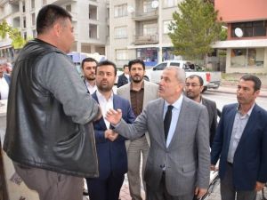 Kaleli, Cihanbeyli’de Seçim Çalışmalarını Sürdürdü