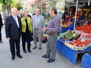 Başkan Yaşar, Bilgehan’la Esnaf Ziyaretinde