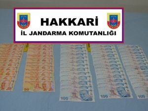 Jandarma Semdinli’de Sahte Para Ele Geçirdi