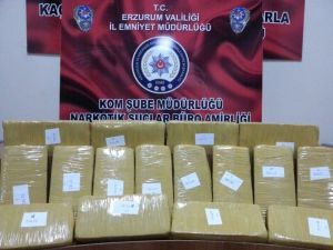 Erzurum’da 66 Kilo Eroin Ele Geçirildi