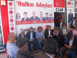 AK Parti’li Aydın, CHP Seçim Bürosu’nu Ziyaret Etti
