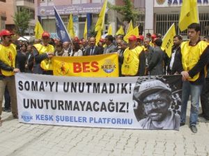 KESK Üyeleri Soma İçin Yürüdü