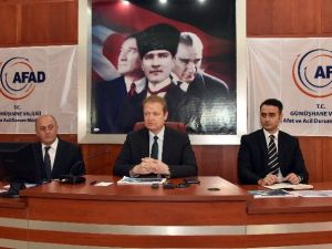 Gümüşhane’de İl Afet Müdahale Planı Masa Başı Tatbikatı Yapıldı