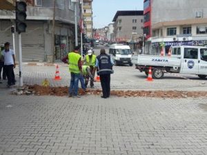 Reyhanlı’da Trafik Lambalarının Bakım Ve Onarımı Yapılıyor