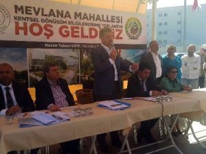 Başkan Usta, Halka Kentsel Dönüşümü Anlattı