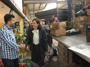 Usluer Hal Esnafı İle Kahvaltı Yaptı